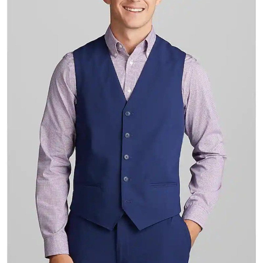 Jos A Bank 1905 Size‎ Small Suit Separate Vest Men’s Tailored Fit C100792